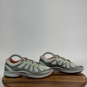 Womens Ecco Biom‎ Fjuel Gray Coral Athletic Training Sneakers Shoes Size EU 38